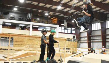 The new indoor bike park in Maple Ridge has been busy in its early days. (Neil Corbett/The News)