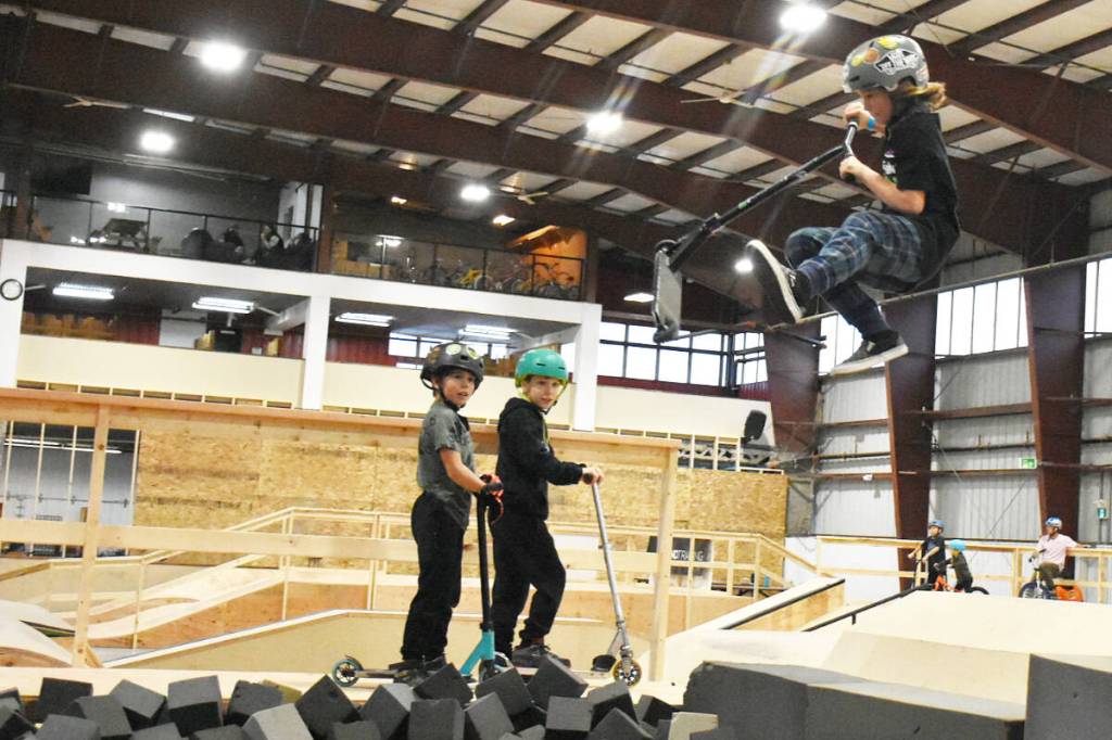 The new indoor bike park in Maple Ridge has been busy in its early days. (Neil Corbett/The News)