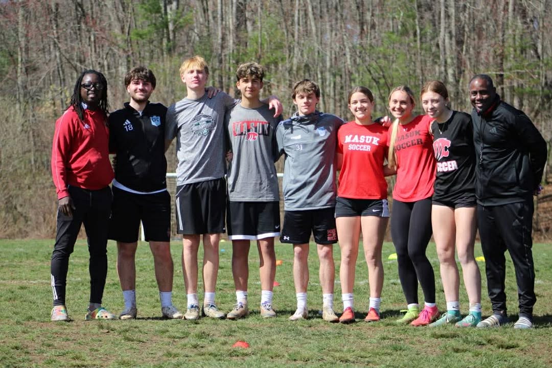 MSC Coach Sana Sarr, Joaquim Torre, Antek Turosienski , Matt Rivera, Cash Dewey, Kara Leandres, Ella McGee, Julia Hourigan and MSC Director of Coaching Craig McLeod.