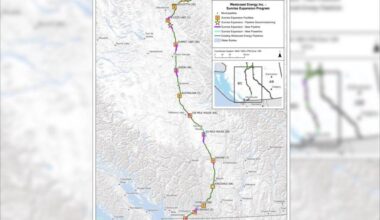 The $4 billion Sunrise pipeline project will run from Chetwynd to Sumas. (Canada Energy Regulator)