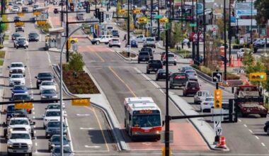 A view of Calgary&rsquo;s BRT. (Image: Surrey.ca)