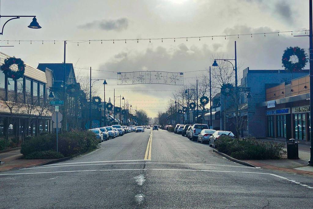 Several blocks of 176th Street are seen in Cloverdale. An economic consultant for the city has recommended Cloverdale add 250,000 square feet of new commercial space over a 10-year period. (Photo: Malin Jordan/Cloverdale Reporter)