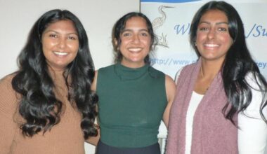 From left: Shawna Nayaran, Priyanka Dhesa and Farrah Rahiman were recipients of the Canadian Federation of University Women White Rock/Surrey Bursary Foundation&rsquo;s 2025 awards. (Contributed to Peace Arch News)