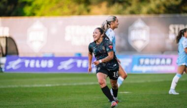 Camila Reyes (10) became the third Vancouver Rise FC player to score in their debut game with the team. (Vancouver Rise FC)