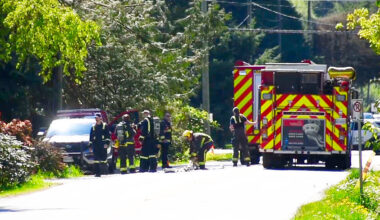 The Hazmat team was called out to a house in Port Kells April 26th at about 11:30 a.m. (Curtis Kreklau/ South Fraser News Services)