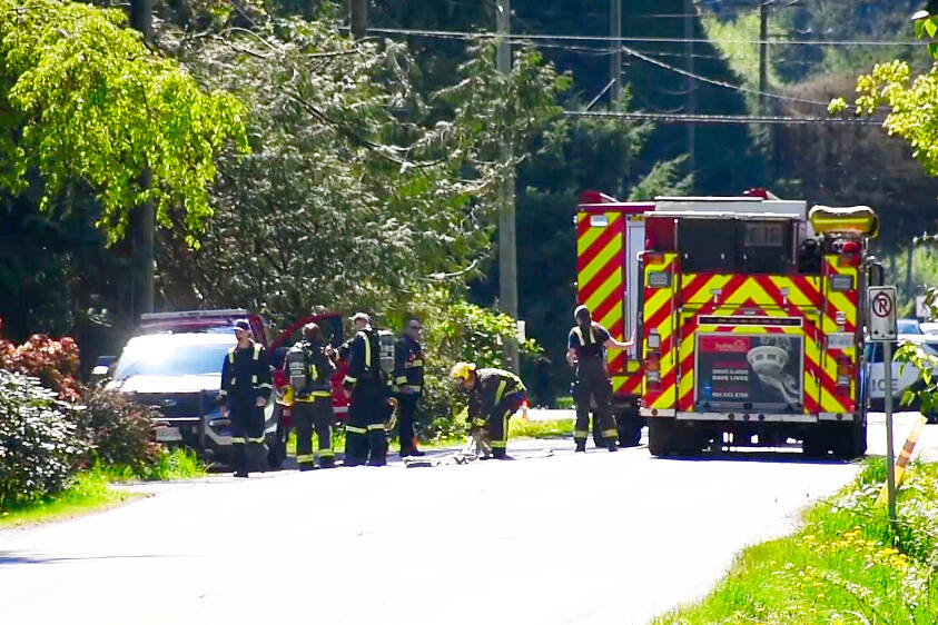 The Hazmat team was called out to a house in Port Kells April 26th at about 11:30 a.m. (Curtis Kreklau/ South Fraser News Services)