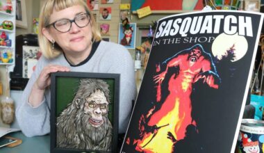 Shannon Ferguson is hosting a Sasquatch art show at her Fairfield store My Mothers Eye. (Ben Fenlon/Victoria News)
