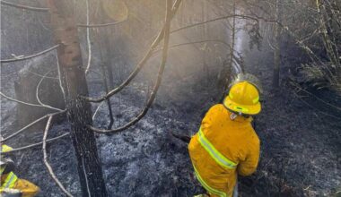 Sts&rsquo;ailes firefighters made quick work of a spreading wildfire in the Harrison Mills area this past weekend. (Sts&rsquo;ailes Fire Department)