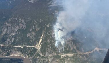 The Ferrabee fire near Hell&rsquo;s Gate remains out of control at 36 hectares, according to the latest update from BC Wildfire Service on Monday (April 27). (BC Wildfire Service Photo)