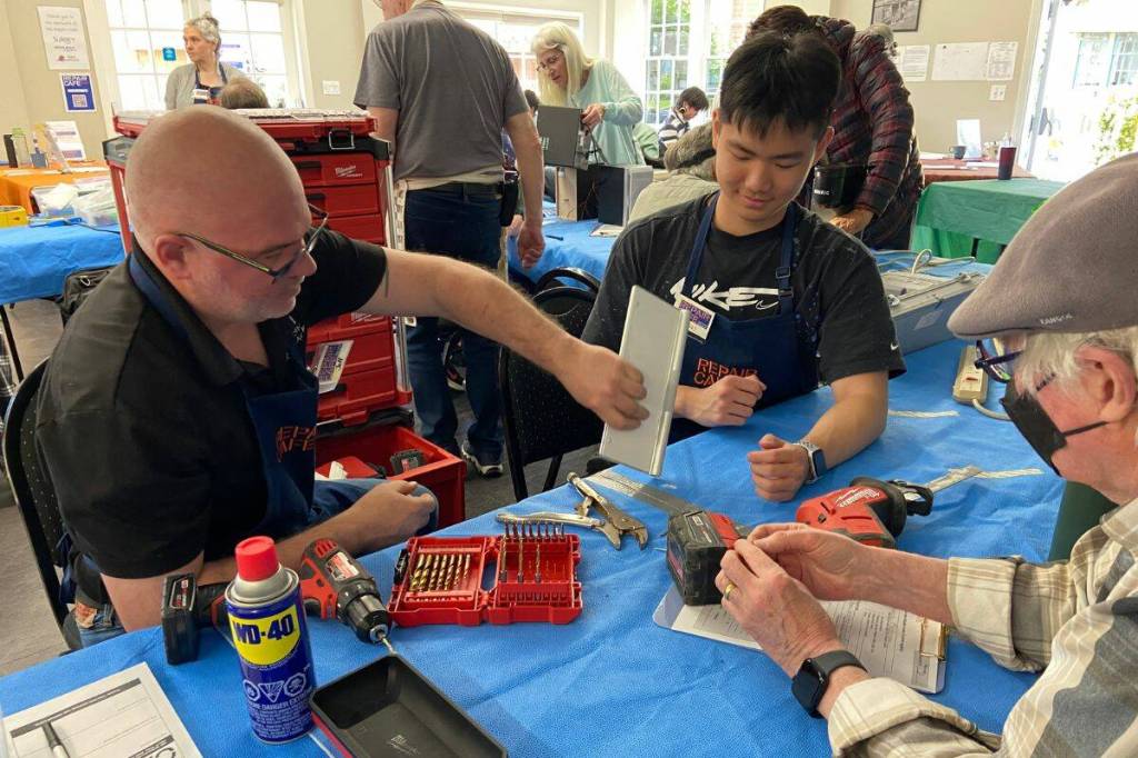 The South Surrey White Rock Repair Café hosted its 20th café on April 19, 2026. (Gillian Roberts/Contributed to Peace Arch News)