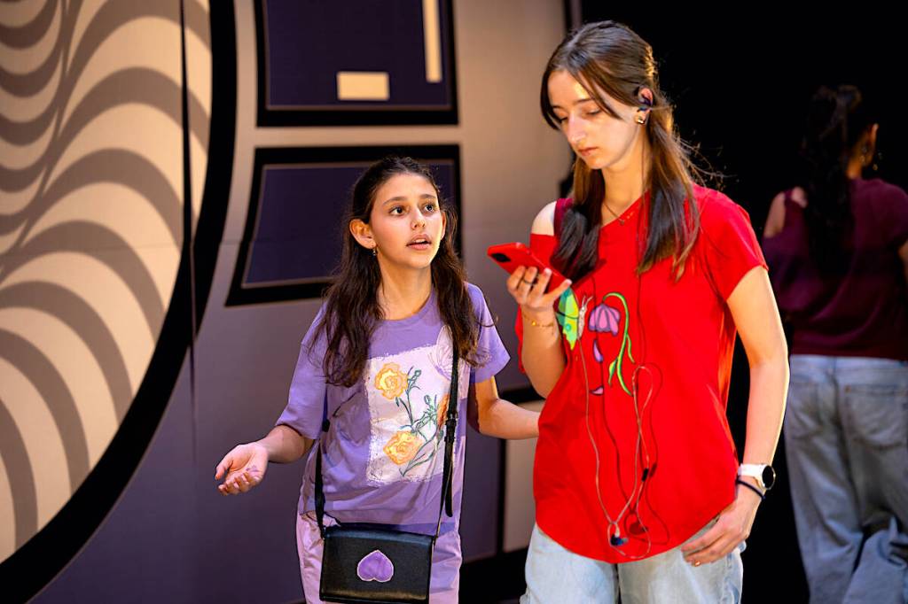 Young actors in &ldquo;Glitch,&rdquo; staged by Some Assembly Theatre Company May 6-9, 2026, in Vancouver. (Contributed photo)