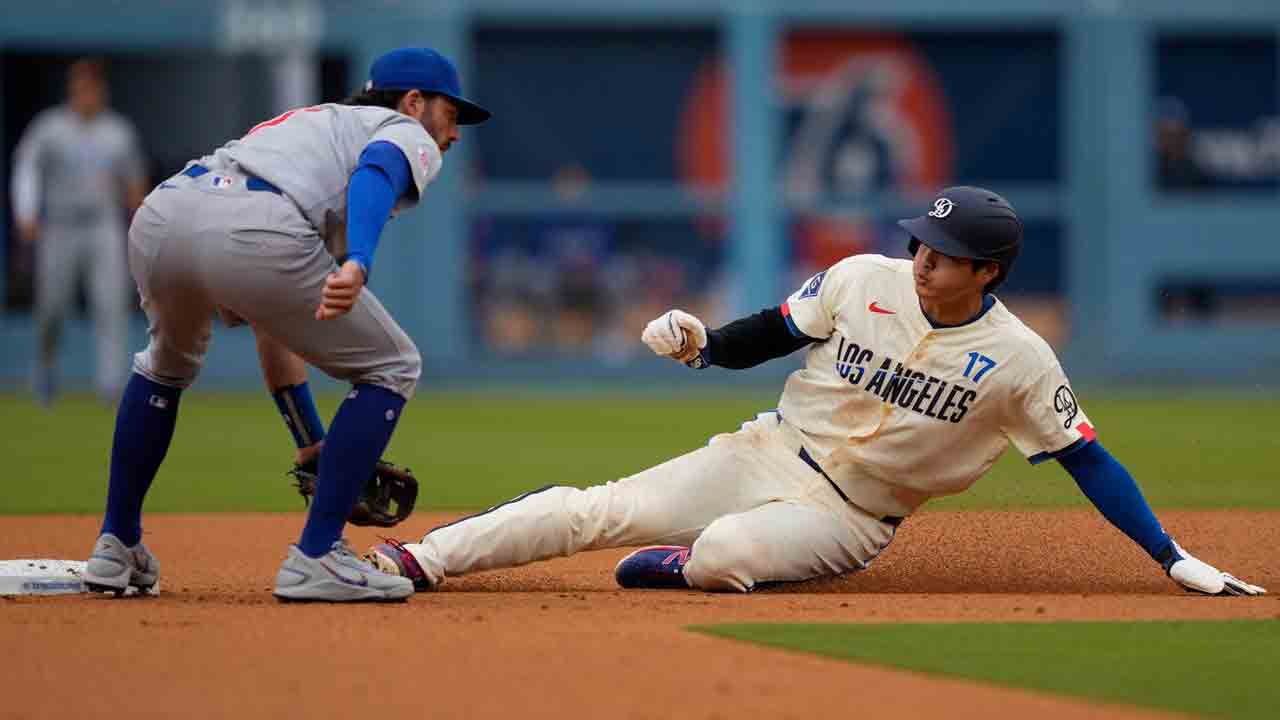 Dodgers score 6 runs in 4th to snap Cubs' 10-game winning streak