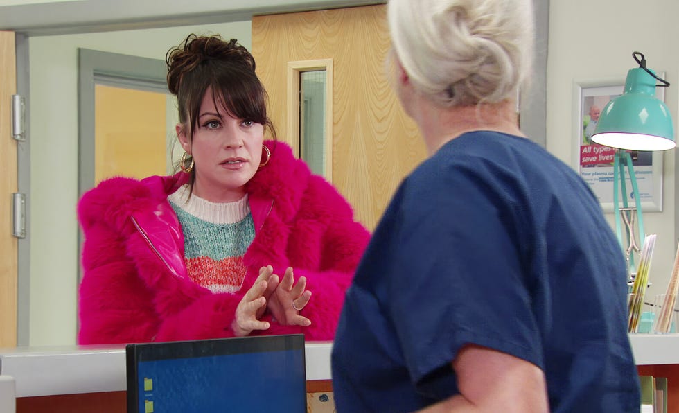 kerry wyatt, dr todd, emmerdale