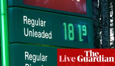 UK hit by record rise in fuel prices as Iran war bites; Trump sends European stock markets sliding – business live | Business