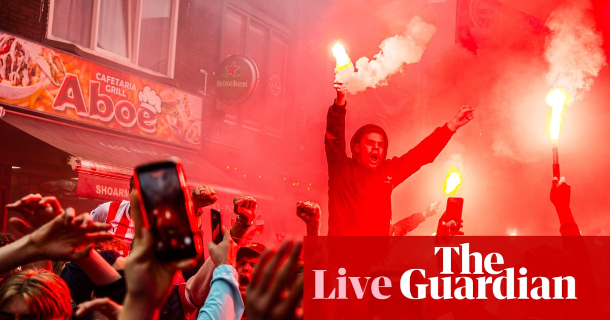 PSV crowned Eredivisie champions, Celtic win and Hearts draw in Scottish Premiership race – as it happened | Soccer