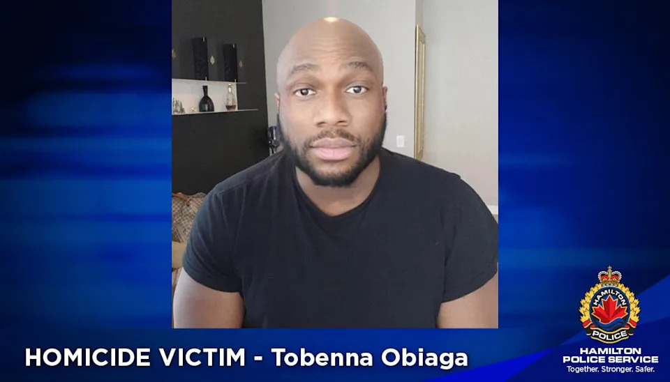 Police said 45-year-old Tobenna Obiaga, from Ontario's Halton region, was fatally shot following a disturbance call at a Hamilton house party on June 30, 2024.