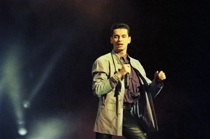 July 8 1986. Dave Gahan, lead singer of Depeche Mode, performs at Expo Theatre at Expo 86.