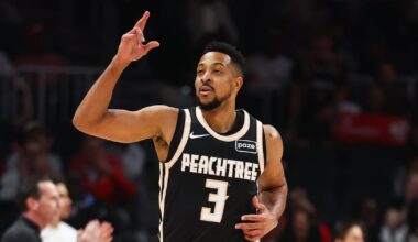 Hawks clinch a playoff spot and Southeast Division behind 29 points from McCollum in rout of Cavs