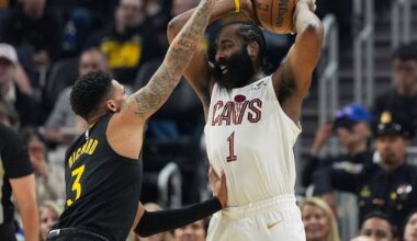 Donovan Mitchell scores 25, Max Strus 24 as Cleveland Cavaliers hold off Golden State Warriors