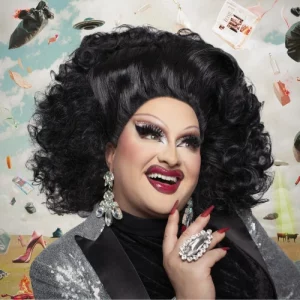 Montreal drag superstar Mona de Grenoble headlines her French-language touring show De la poudre aux yeux on April 22 and 23.