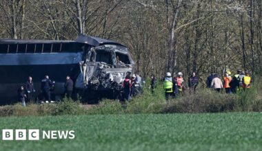 One dead as train travelling at 99mph collides with lorry in France - BBC