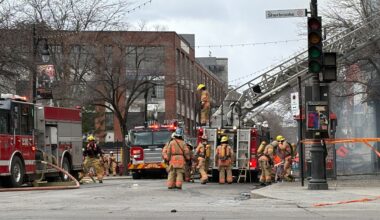 Fire at vacant building in downtown Montreal