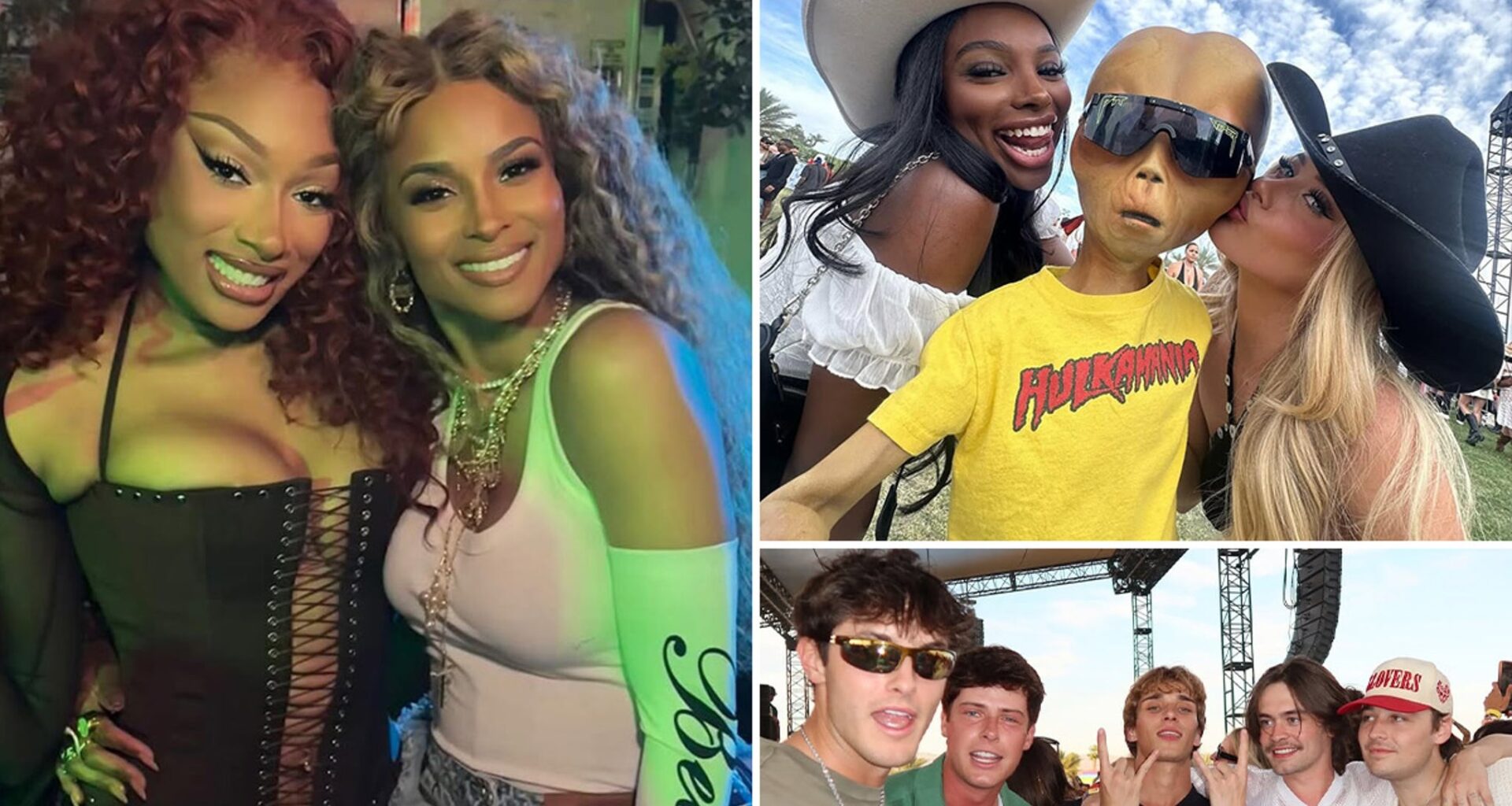 Famous Besties at Coachella ... Desert Vibes With the Hottest Tribes!