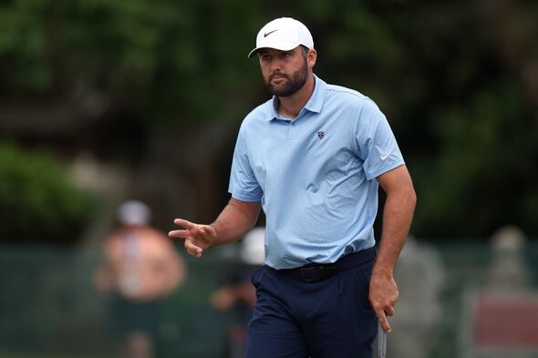 Scottie Scheffler in action