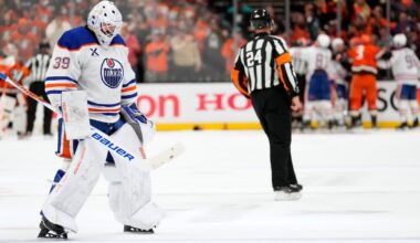 Connor McDavid scores, but Edmonton Oilers' defence leaky to trail in playoff series against Anaheim Ducks
