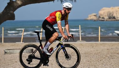 Stanisław Aniołkowski, pictured here at the Tour of Oman, sped to victory at the Tour of Turkey