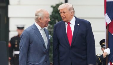 White House posts 'TWO KINGS' photo with Charles