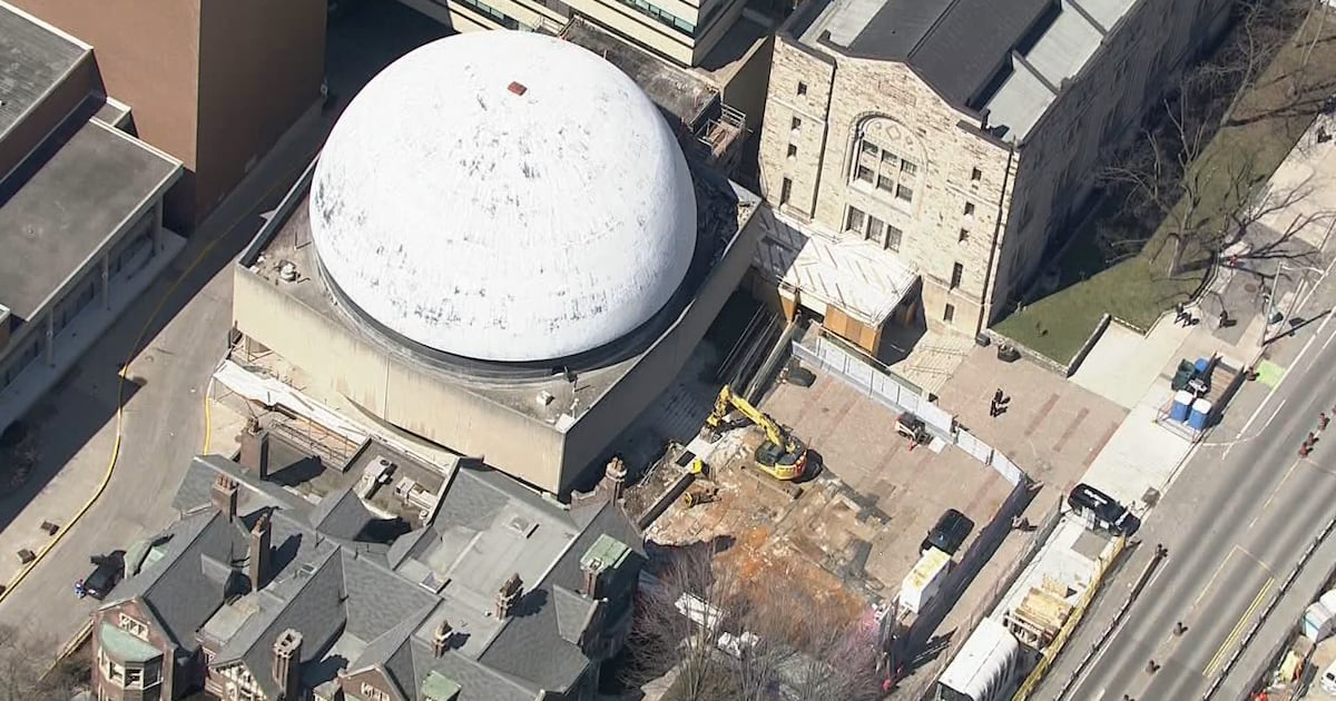 Toronto's former McLaughlin Planetarium being demolished