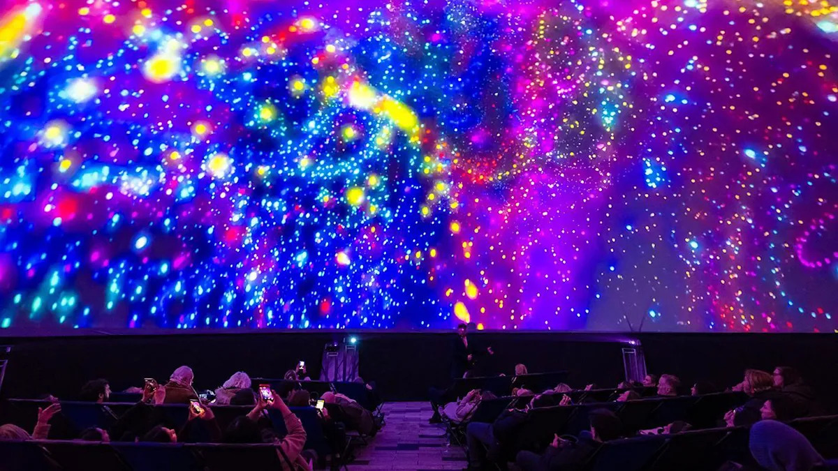 Pop-up planetarium brings cosmos to city