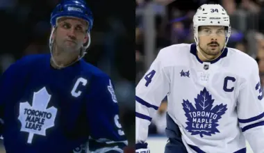 Toronto Maple Leafs center Auston Matthews (34) skates against the New York Rangers during the third period at Madison Square Garden.