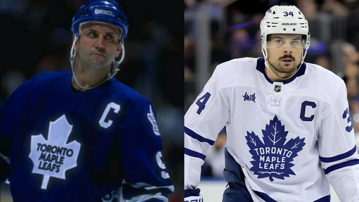 Toronto Maple Leafs center Auston Matthews (34) skates against the New York Rangers during the third period at Madison Square Garden.