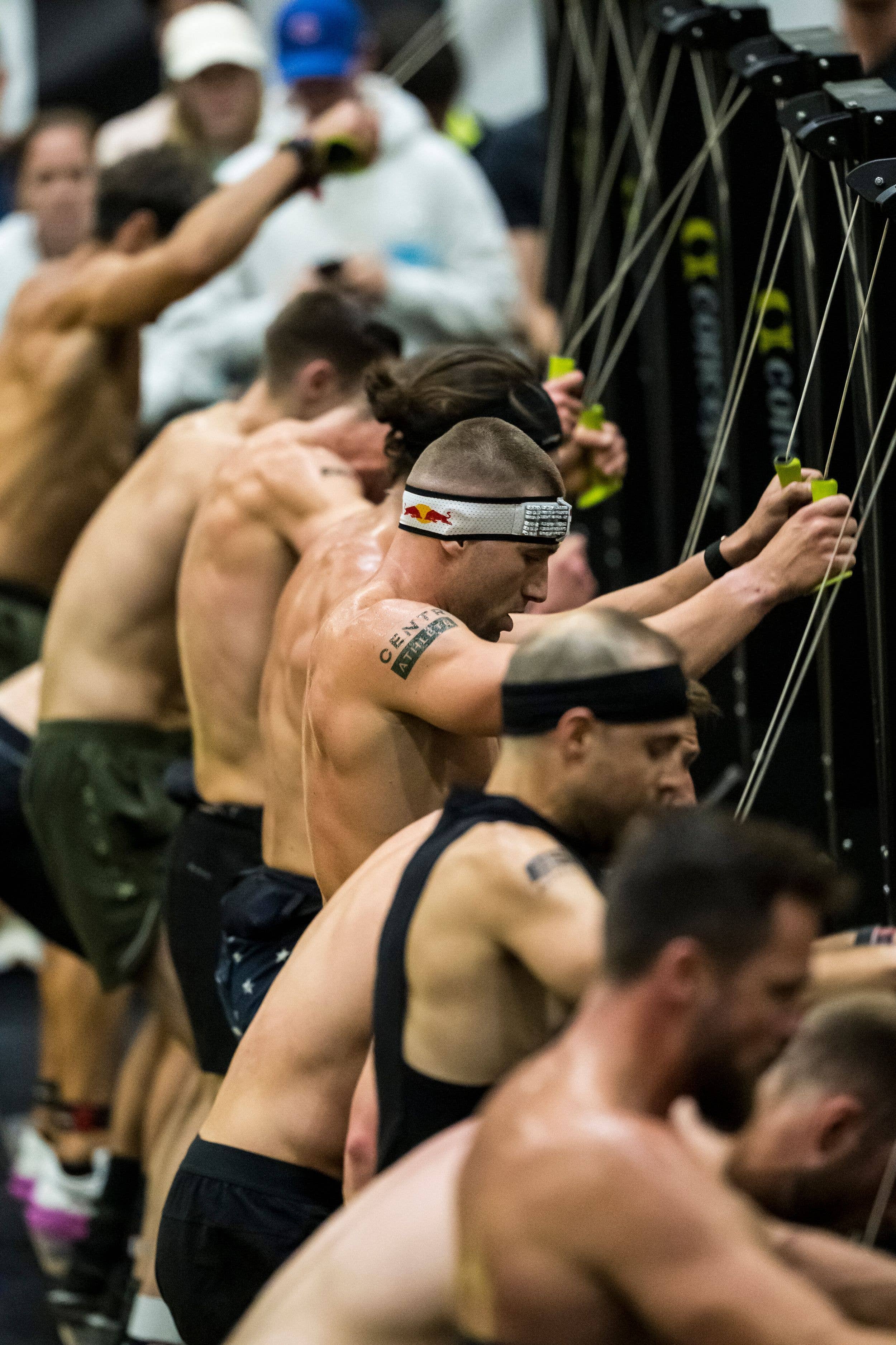 Jake Dearden competing during the Hyrox World Championship in Chicago, USA on June 12, 2025