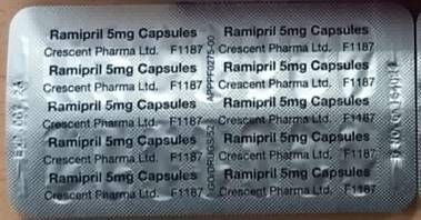 Ramipril 5mg Capsule – Batch GR164094 incorrect blister strip Ramipril 5mg Capsule – Batch GR164094 incorrect blister strip