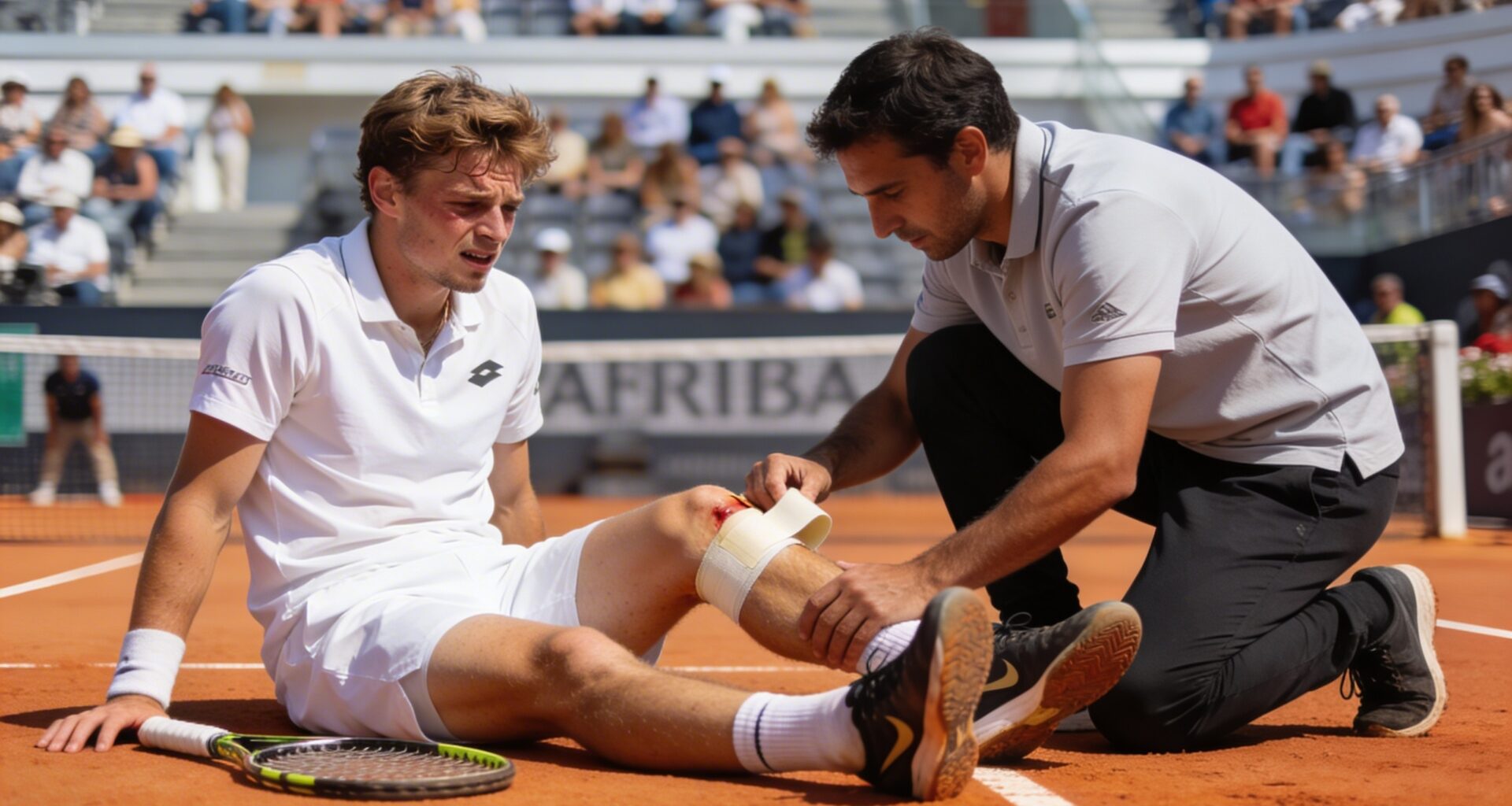 Why a British tennis player withdrew from a match in Spain