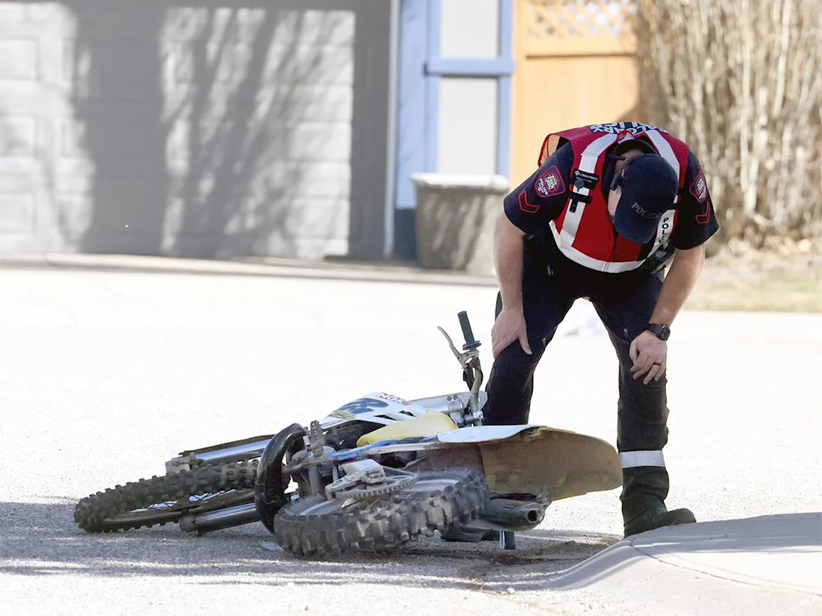 Driver taken to hospital in serious condition after motorcycle collides with tree