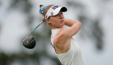 Nelly Korda off to a fast start with a 65 to lead by 2 in The Chevron Championship