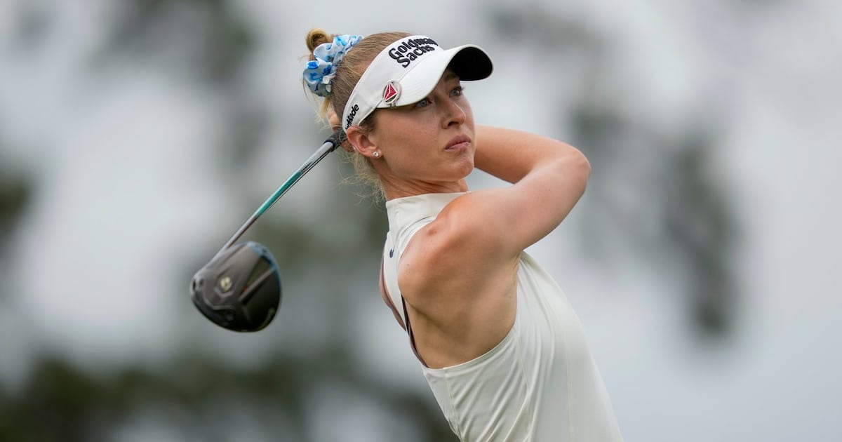 Nelly Korda off to a fast start with a 65 to lead by 2 in The Chevron Championship
