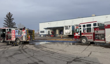 Third-alarm fire breaks out at SE Calgary commercial warehouse