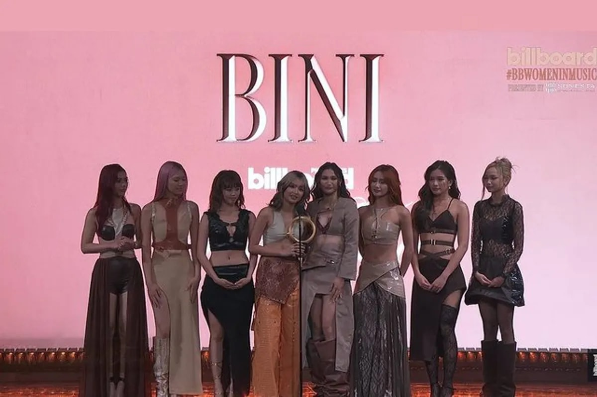 LOOK: BINI receives Global Force Award at Billboard Women In Music 2026 - ABS-CBN