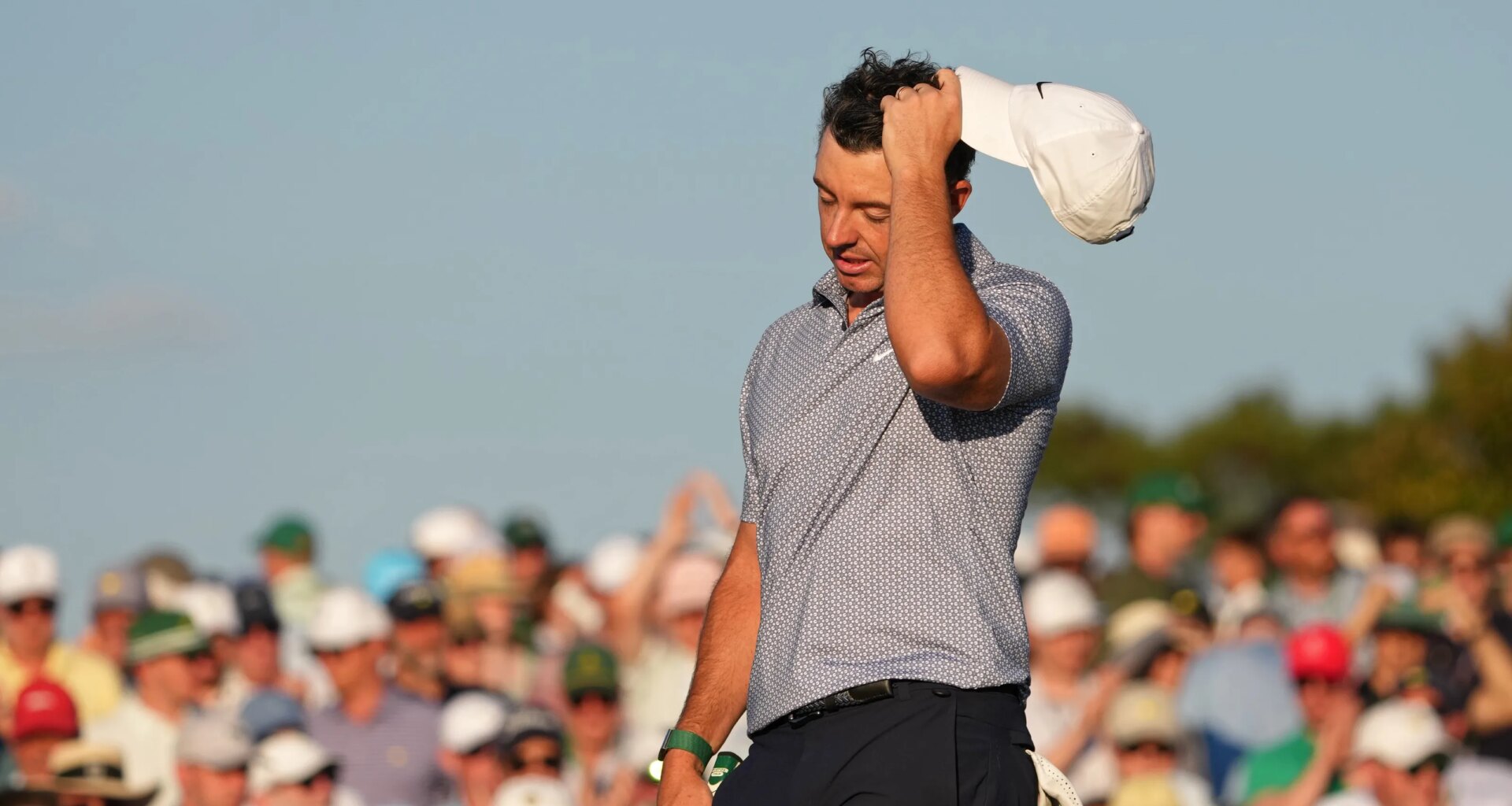 What did unruly Masters fan yell at Rory McIlroy on tee shot?