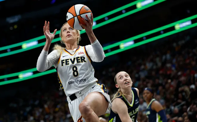 Sophie Cunningham of the Indiana Fever.