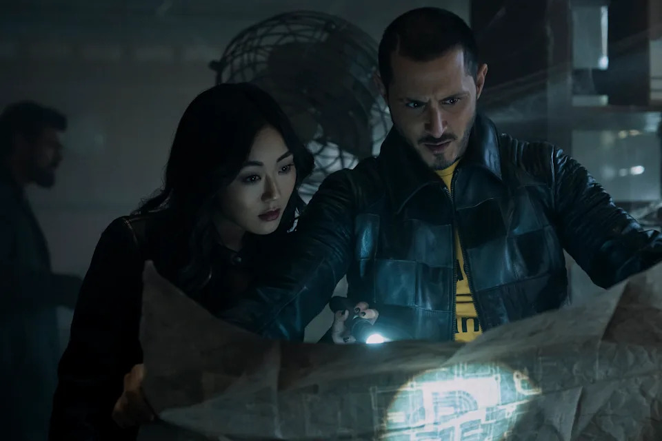 Karen Fukuhara (Kimiko), Tomer Capone (Frenchie) - The Boys Season 5 (Jasper Savage/Prime Video)