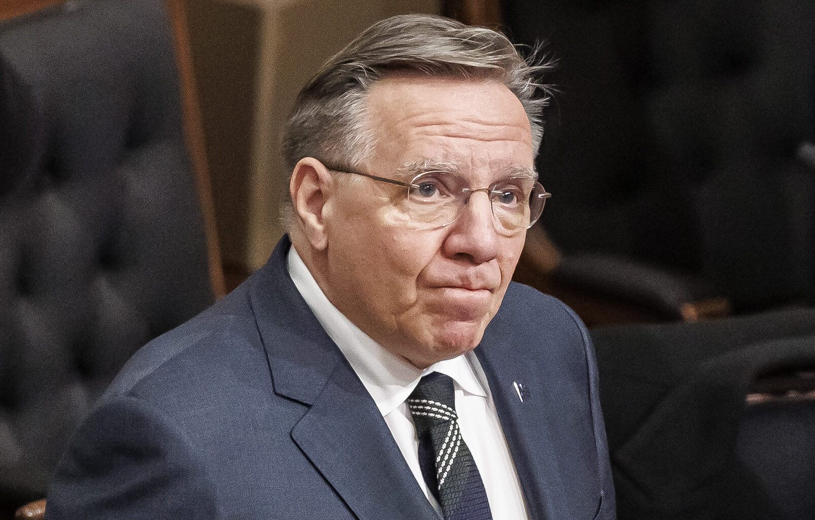 François Legault in the National Assembly.
