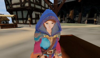 An AI-generated character in a fantasy RPG world made with Tesana.