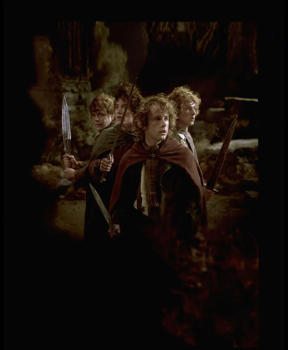 This promotional still from the 2001 film The Lord of the Rings: The Fellowship of the Ring depicts, from left, actors Sean Astin (Samwise Gamgee), Elijah Wood (Frodo Baggins), Billy Boyd (Peregrin "Pippin" Took) and Dominic Monaghan (Meriadoc "Merry" Brandybuck). The four will be in attendance at Calgary Expo this weekend.