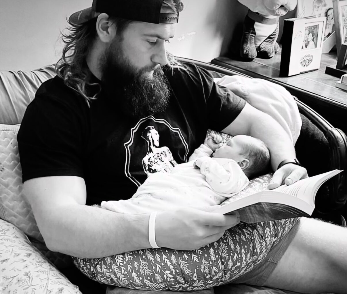 A.J. Ouellette's love of fatherhood is apparent